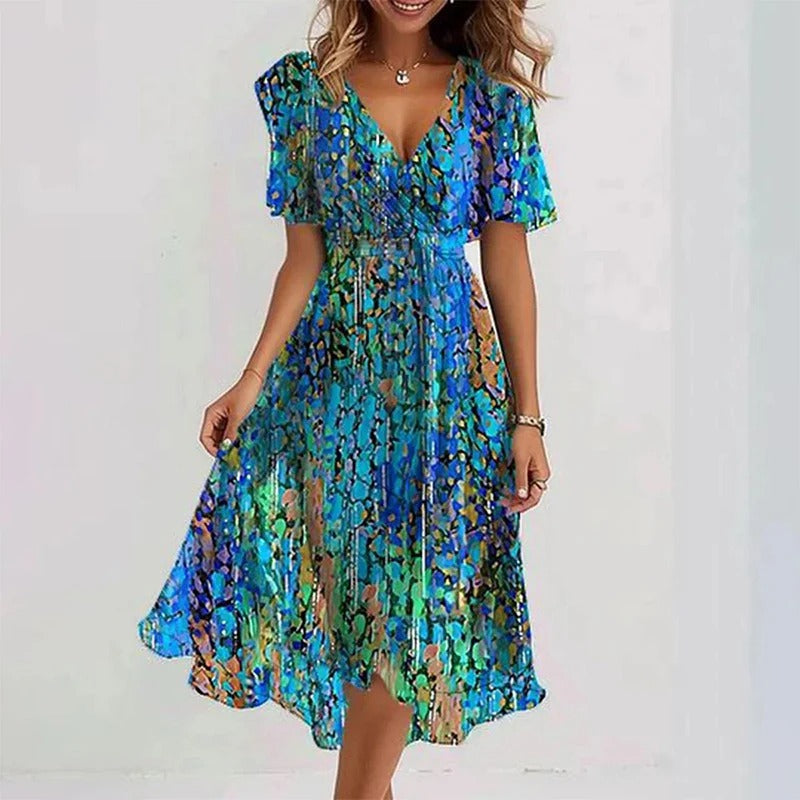 YANA | ELEGANT COLORFUL DRESS