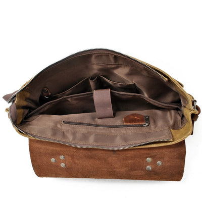 Canvas Crossbody Messenger Bag | Caius