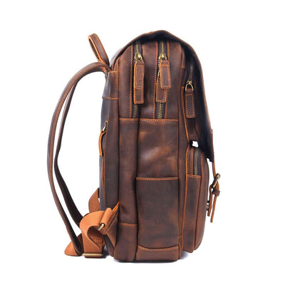 Brown Leather Backpack | Stellan