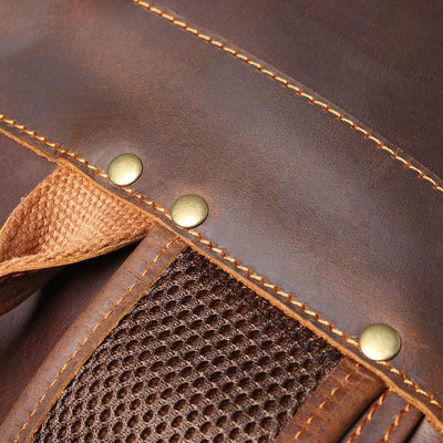 Brown Leather Backpack | Stellan