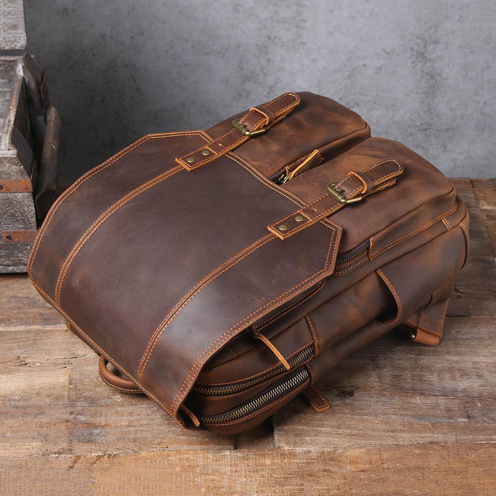 Brown Leather Backpack | Stellan