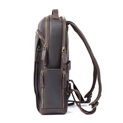 Leather Laptop Rucksack | Yates