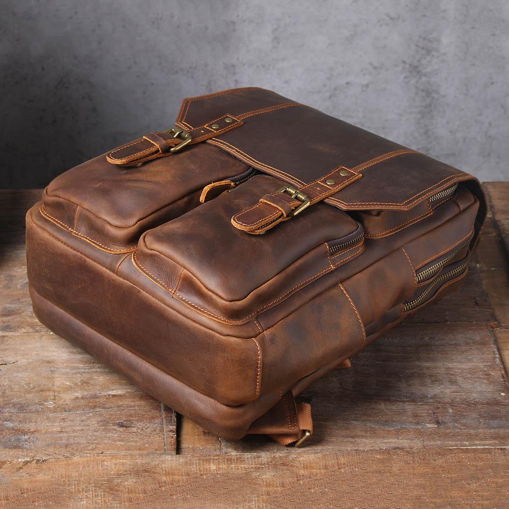 Brown Leather Backpack | Stellan