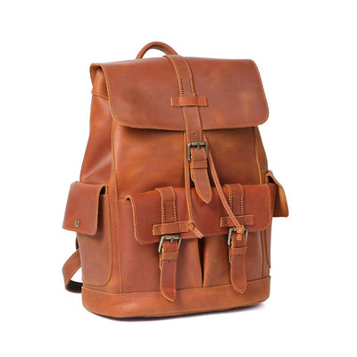 Leather Laptop Backpack | York