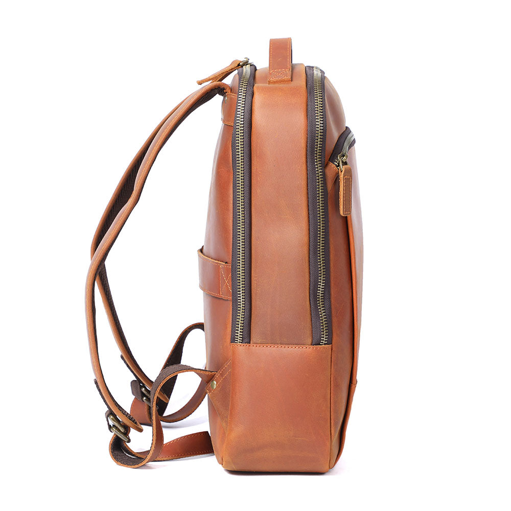 Leather Laptop Rucksack | Yates
