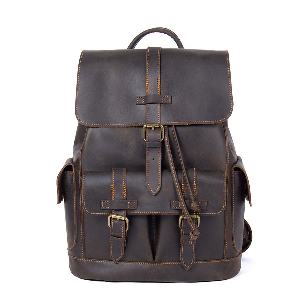 Leather Laptop Backpack | York