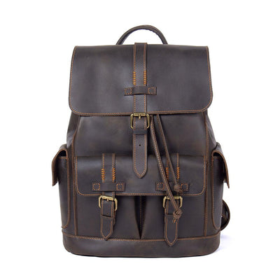 Leather Laptop Backpack | York