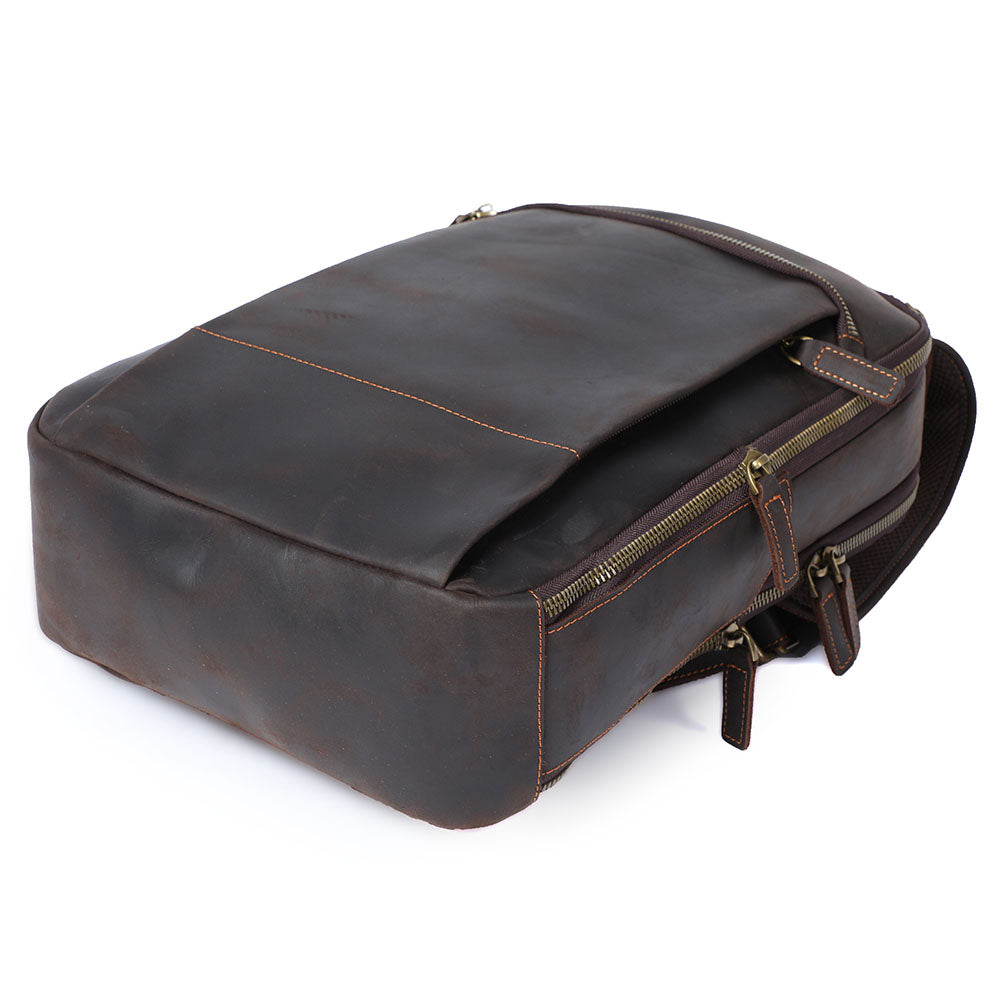 Leather Laptop Rucksack | Yates
