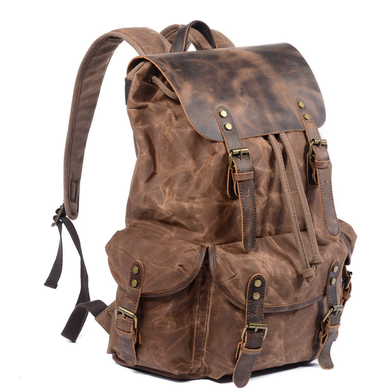 Canvas Leather Backpack | Ridge