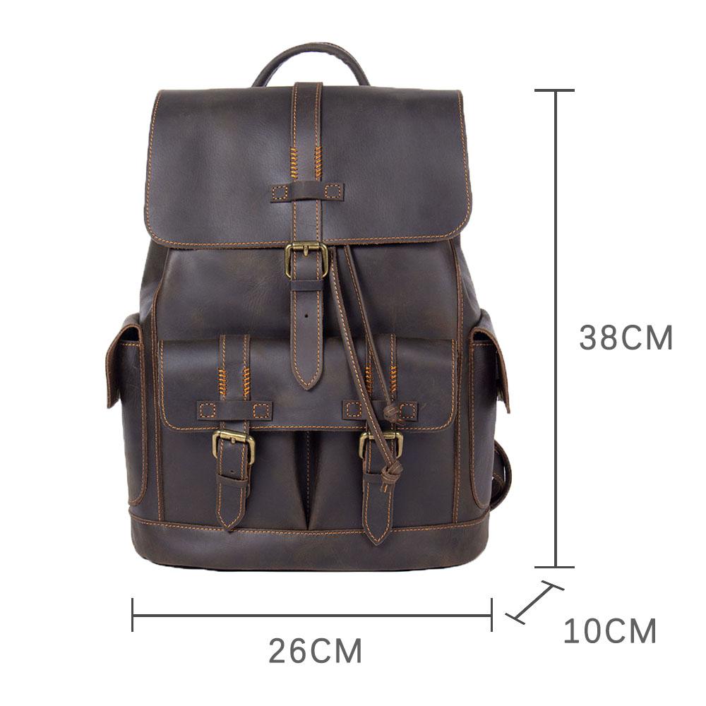 Leather Laptop Backpack | York