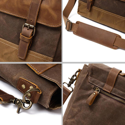 Waxed Canvas Messenger Bag | Phoenix