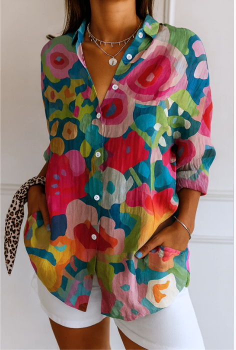 Astrid™  | Colorful Pattern Blouse