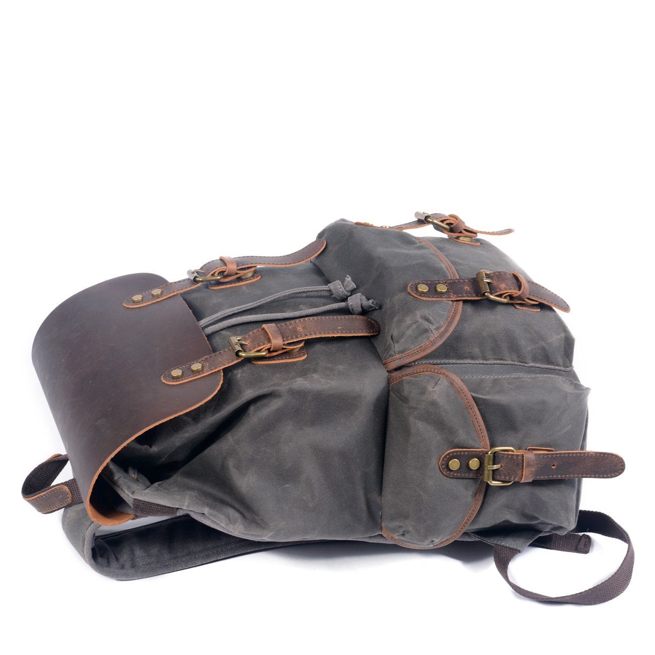 Canvas Leather Backpack | Ridge
