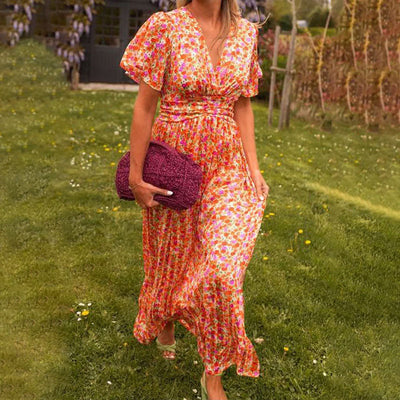 Vivienne – Women’s V-Neck Dress