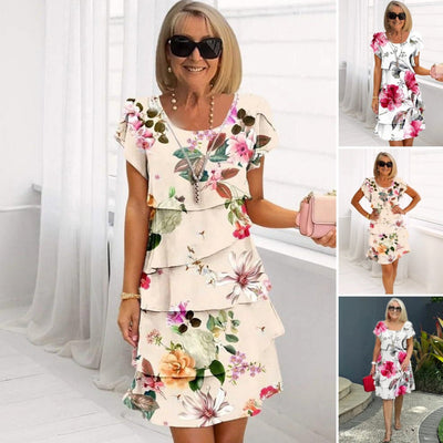Lyra - Graceful Floral Elegance Dress