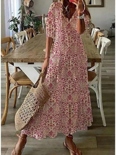 Andrea - Boho Dress with Tummy Coverage